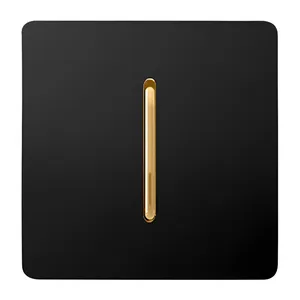 کلید تک پل آسیا مدل کریستال BLK-GLD