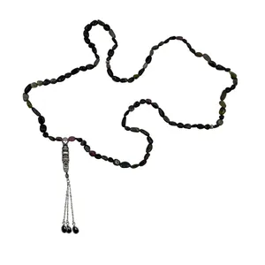 تسبیح نقره گالری ظهیرالدینی مدل تورمالین کد TOR-101-01