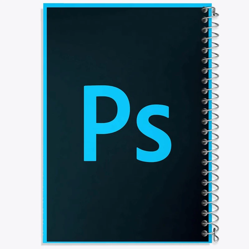 دفتر مشق 50 برگ خندالو مدل فتوشاپ Photoshop کد 6201