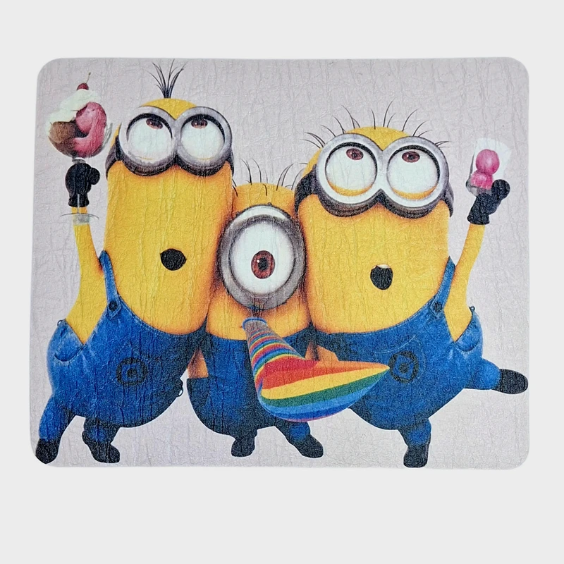 ماوس پد بابل کارپت مدل چرمی فانتزی طرح مینیون ها سایز 18×22 سانتی متر