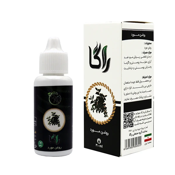 روغن تقویت کننده رشد مو و پوست راگا مدل مورد حجم 30 میلی لیتر