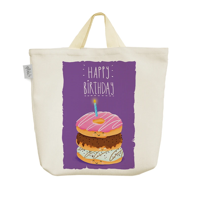 ساک خرید خندالو مدل تولدت مبارک Happy Birthday کد 2788