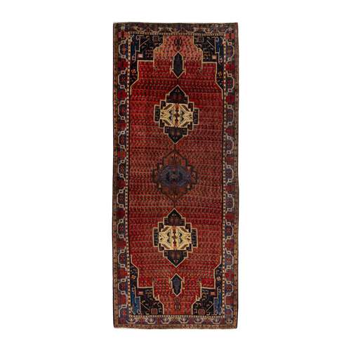 فرش دستبافت شش متری طرح کردی کد 9.38.183