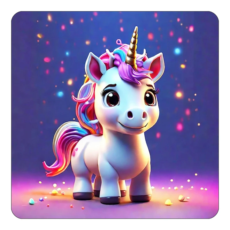 مگنت کاکتی طرح اسب تک شاخ و یونیکورن مدل mp30794