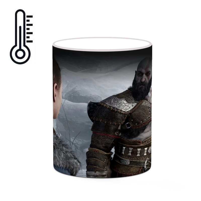 ماگ حرارتی کاکتی طرح گاد آف وار God Of War مدل mgh40494