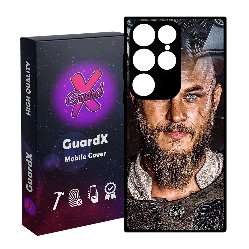کاور گارد ایکس طرح Vikings مدل Glass10240 مناسب برای گوشی موبایل سامسونگ Galaxy S24 Ultra
