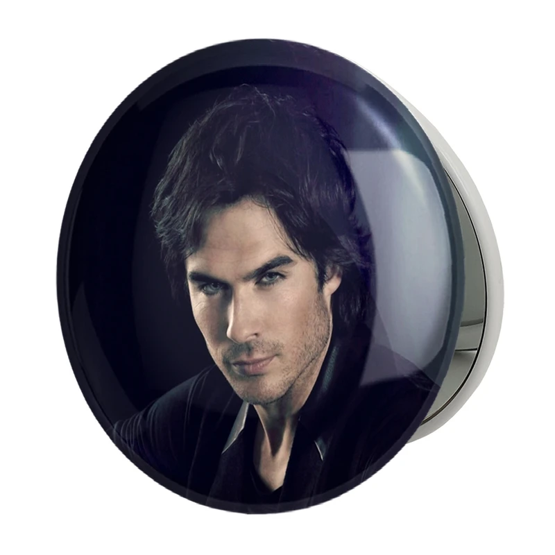 آینه جیبی خندالو طرح دیمون خاطرات یک خون آشام The Vampire Diaries مدل تاشو کد 20284 