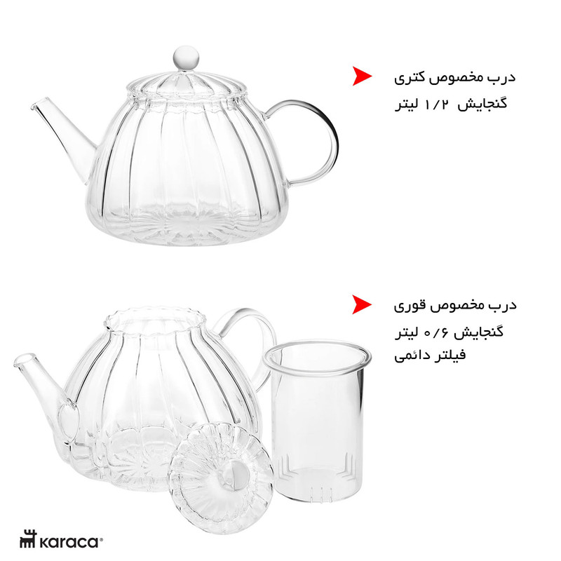 ست کتری و قوری کاراجا مدل LORI