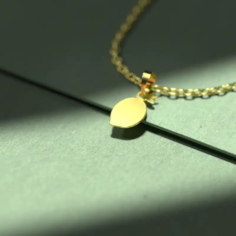 گردنبند طلا 18 عیار زنانه مدوپد مدل تربچه کد A3-1-1015