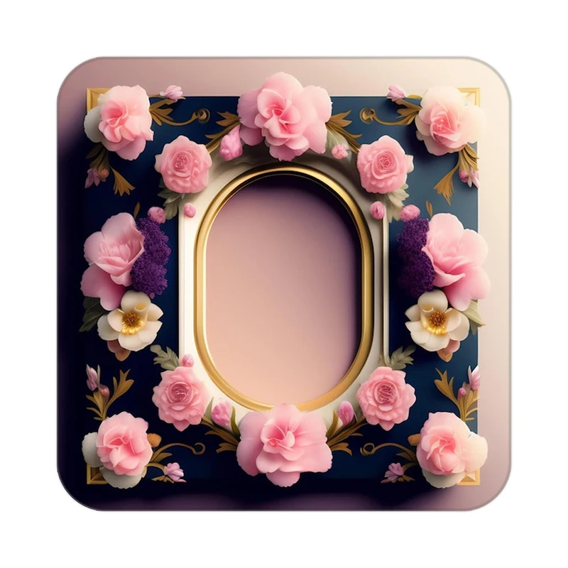 زیر لیوانی کاکتی طرح گل مدل mp18368