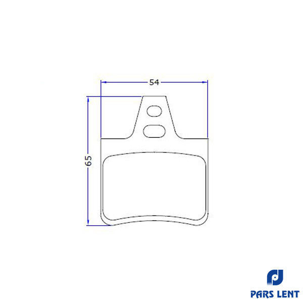 لنت ترمز عقب لنت پارس مدل 20162 مناسب برای سیتروئن زانتیا