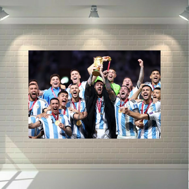 تابلو بوم طرح قهرمانی آرژانتین مدل لیونل مسی کد SDB1509