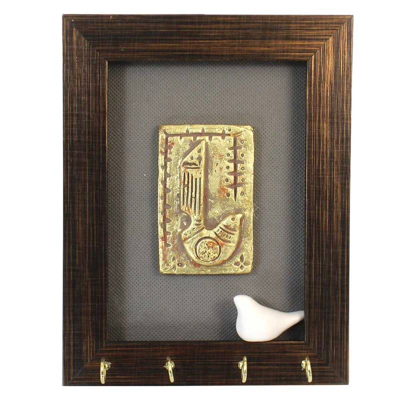 جاکلیدی مدل کاشی و پرنده