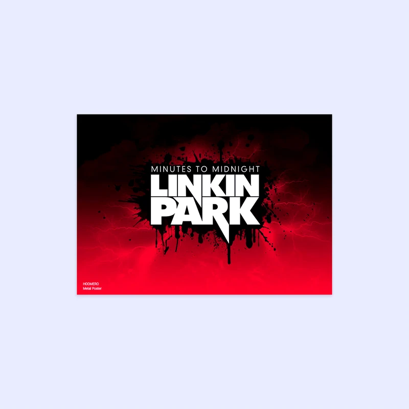 پوستر هومرو مدل فلزی طرح موسیقی Linkin Park کد PS1486