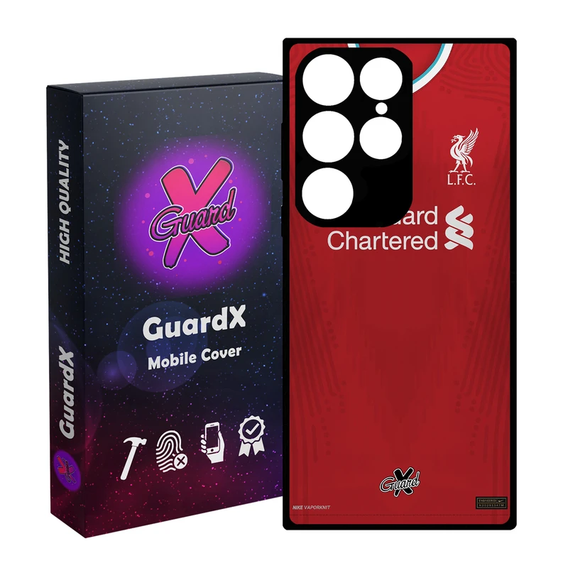کاور گارد ایکس طرح Liverpool مدل Glass10252 مناسب برای گوشی موبایل سامسونگ Galaxy S24 Ultra