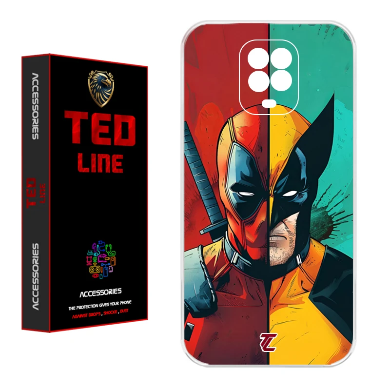 کاور تد لاین طرح ددپول و ولورین کد 1134 مناسب برای گوشی موبایل شیائومی Redmi Note 9S / Note 9 Pro