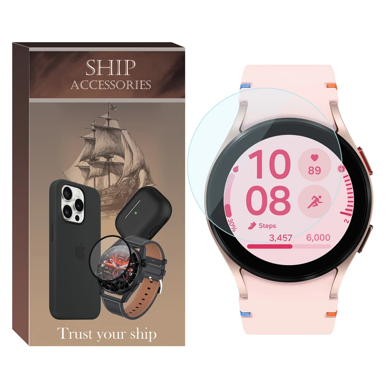 محافظ صفحه نمایش شیشه‌ای شیپ مدل Glass-SH مناسب برای ساعت هوشمند سامسونگ Galaxy Watch FE