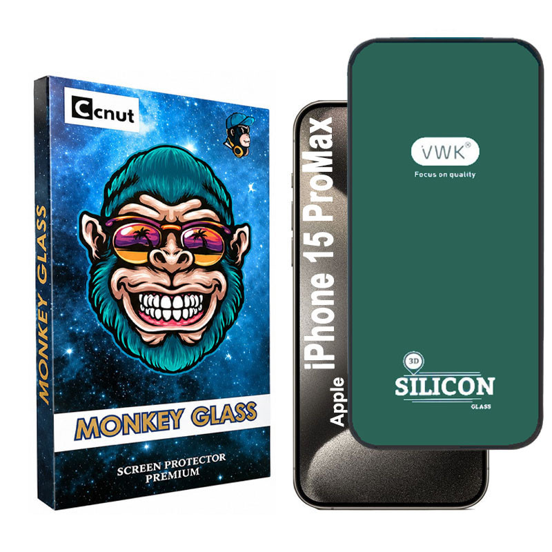 محافظ صفحه نمایش دورسیلیکونی کوکونات مدل VWK-MNK مناسب برای گوشی موبایل اپل iPhone 15 ProMax