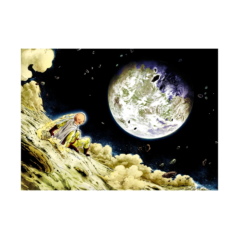 استیکر لپ تاپ و موبایل مدل انیمه طرح مرد تک مشتی سایتاما One Punch Man کد 1351