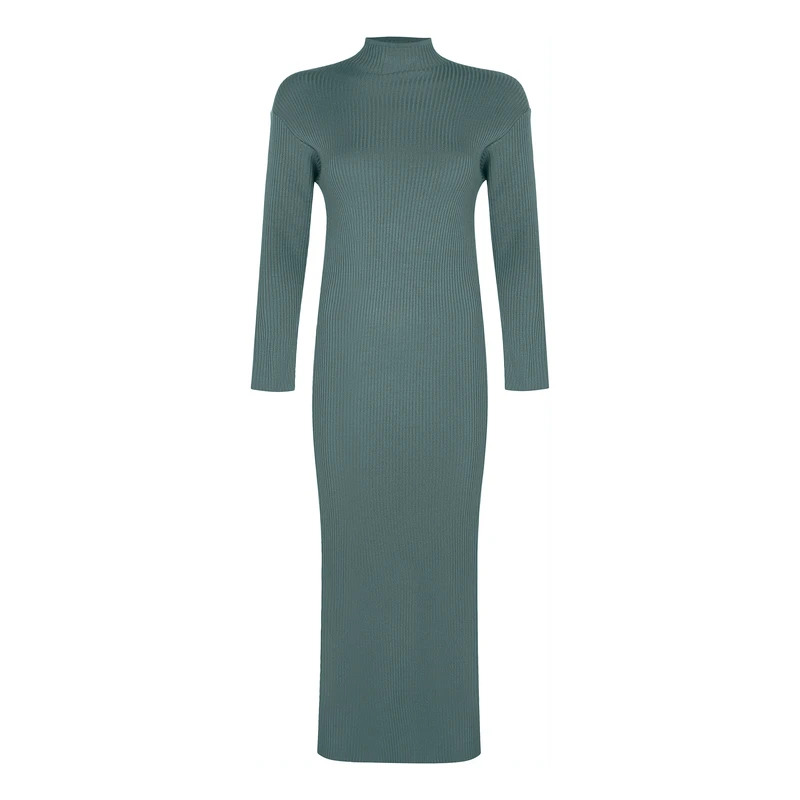 پیراهن بافتنی یقه ایستاده زنانه نیزل مدل 9766-2