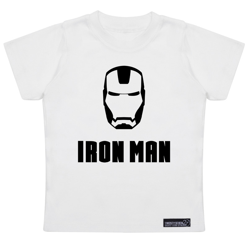 تی شرت آستین کوتاه دخترانه 27 مدل Iron Man کد MH963