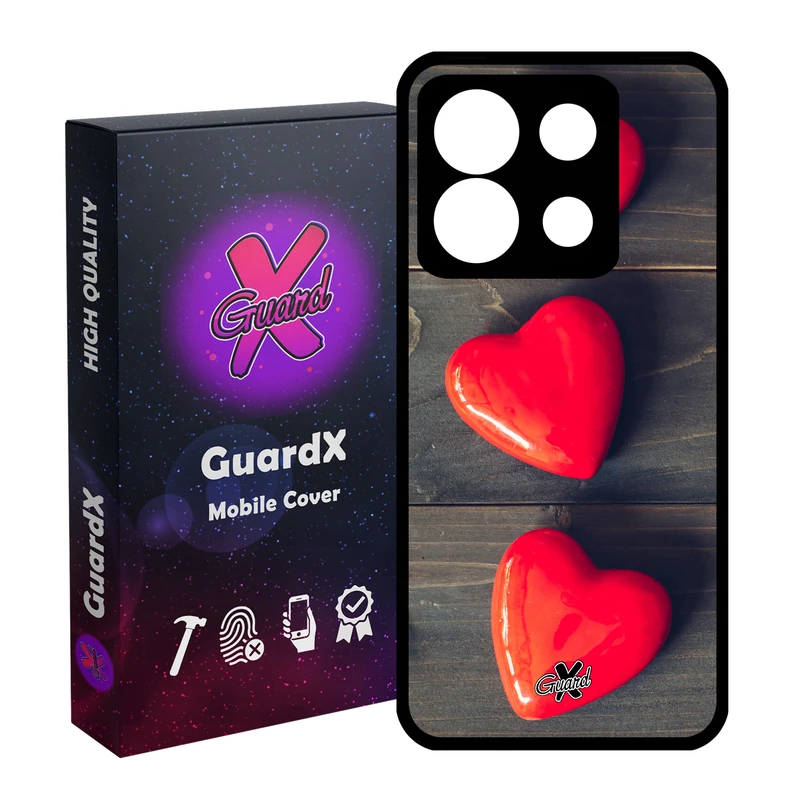 کاور گارد ایکس طرح Love مدل Glass10181 مناسب برای گوشی موبایل شیائومی Redmi Note 13 5G