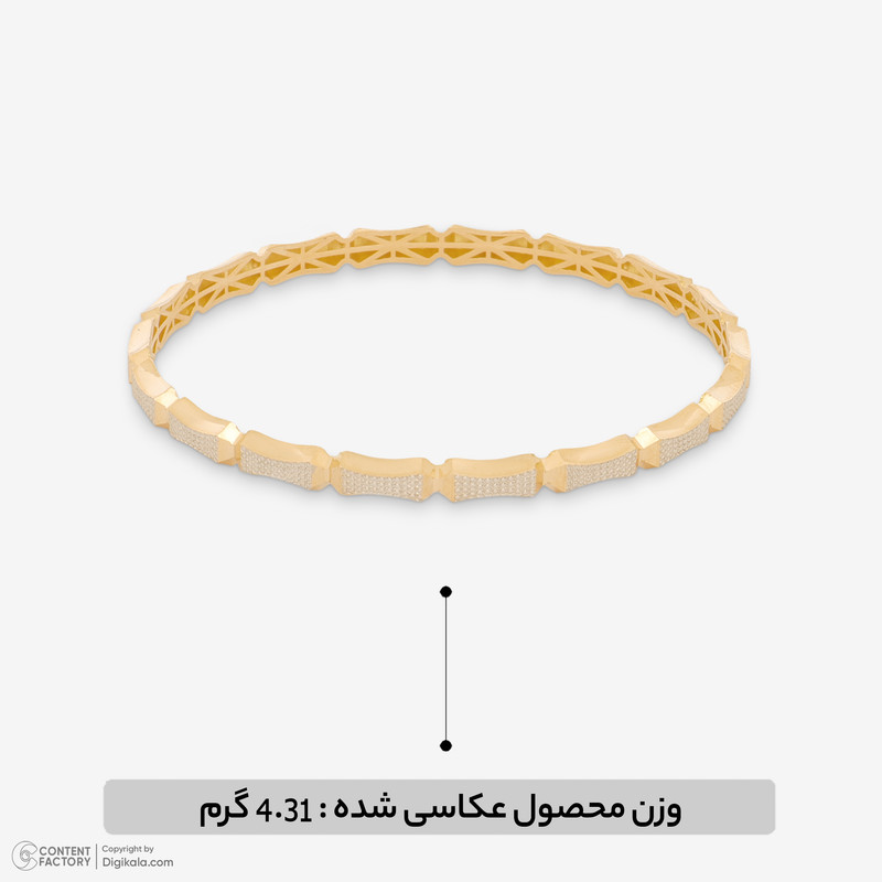 النگو طلا کم اجرت 18 عیار زنانه مایا ماهک مدل MB2116