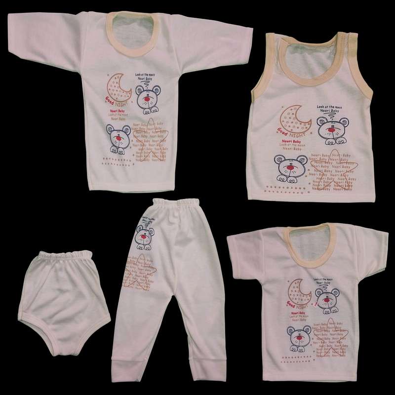 ست 5 تکه لباس نوزادی مدل خرسی