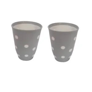 لیوان مدل خالدار کد 0097 بسته 2 عددی