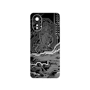 MAHOOT Black_Printed_Circuit_Board Cover Sticker for Oppo A38
