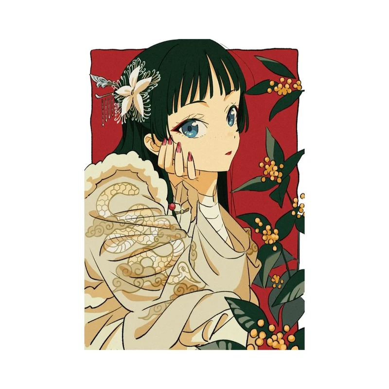 استیکر لپ تاپ و موبایل مدل انیمه طرح خاطرات داروساز The Apothecary Diaries کد 6125