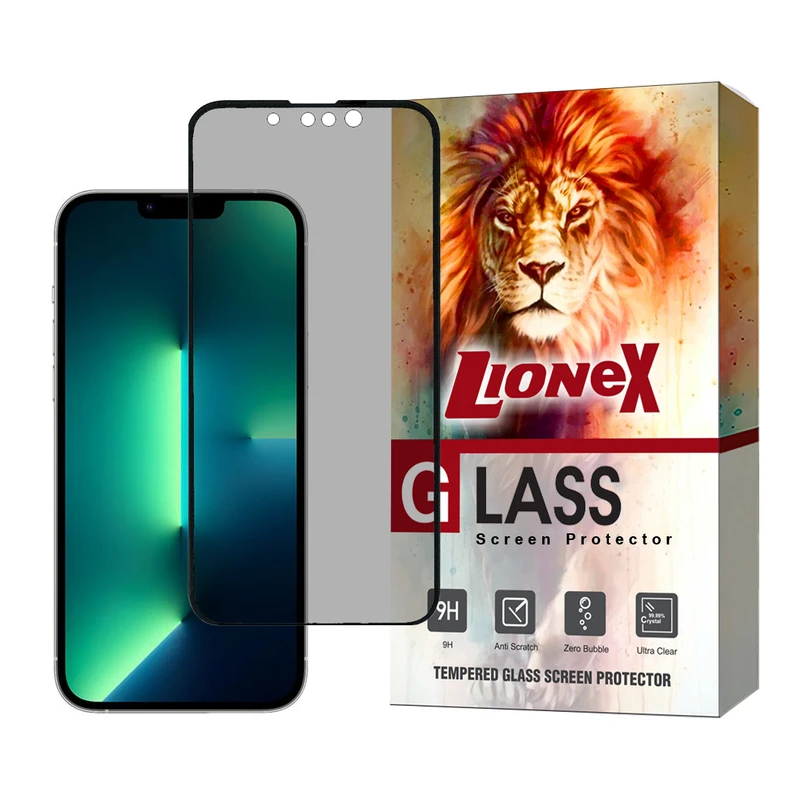 محافظ صفحه نمایش سرامیکی حریم شخصی لایونکس مدل CERPRIVL مناسب برای گوشی موبایل اپل iPhone 13 Pro Max / iPhone 14 Plus