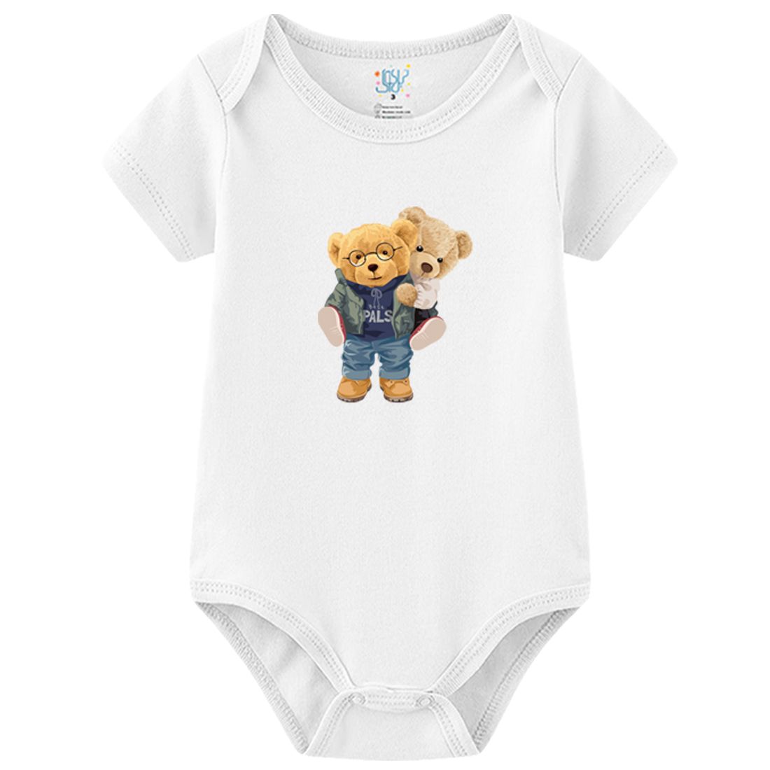 بادی آستین کوتاه نوزادی نیل کوک مدل Ted مجموعه 4 عددی -  - 5