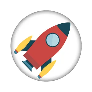 استیکر تزئینی موبایل مدل موشک کد 3403