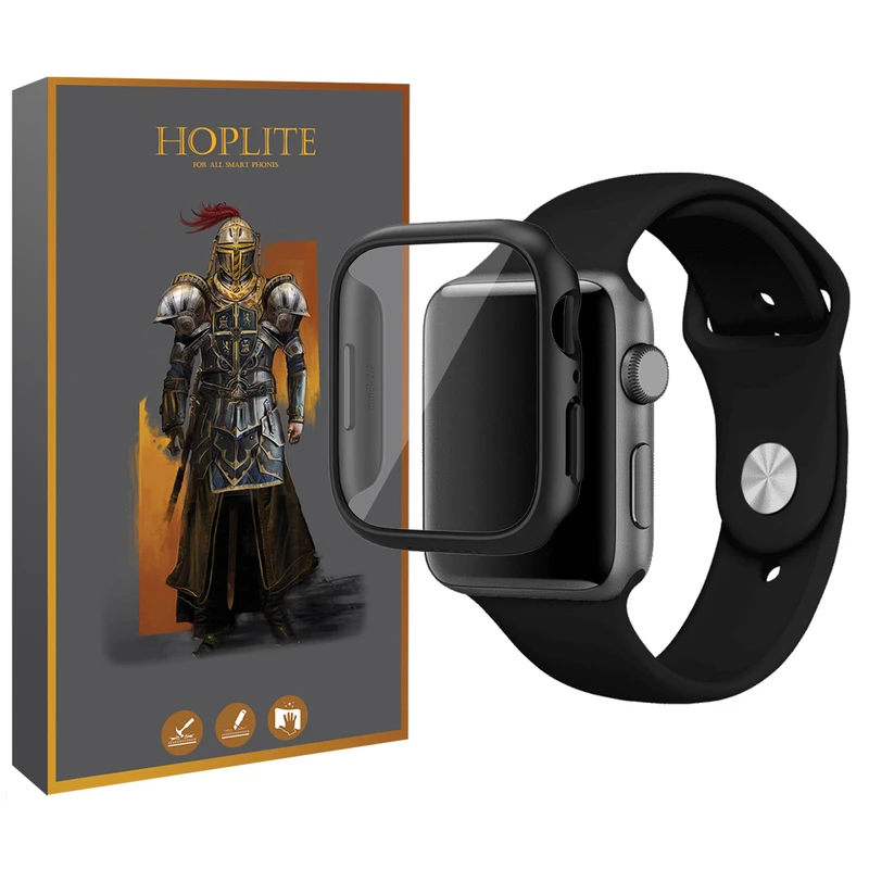 بند هاپلایت مدل Soft-Guard-HL مناسب برای اپل واچ سری 1/2/3 سایز 42 میلی متری به همراه کاور