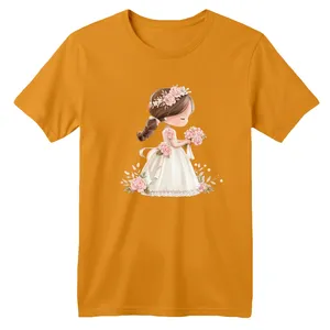 تی شرت آستین کوتاه بچگانه مدل دخترک کد 16