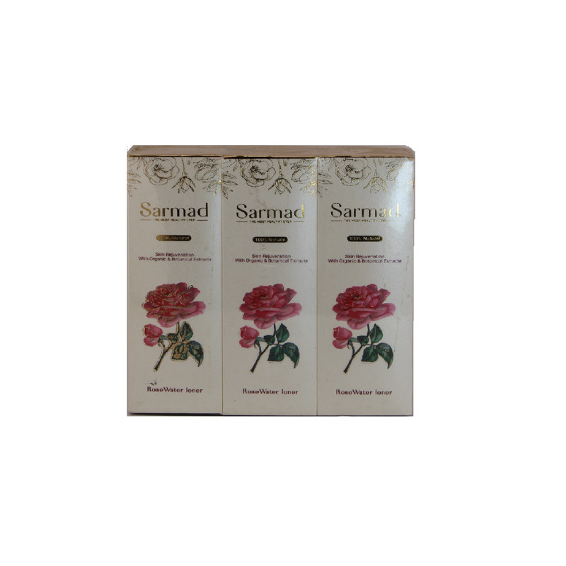 تونر پاک کننده صورت سرمد مدل ROSE WATER حجم 60 میلی لیتر بسته 6 عددی تونر پاک کننده صورت سرمد مدل ROSE WATER حجم 60 میلی لیتر بسته 6 عددی