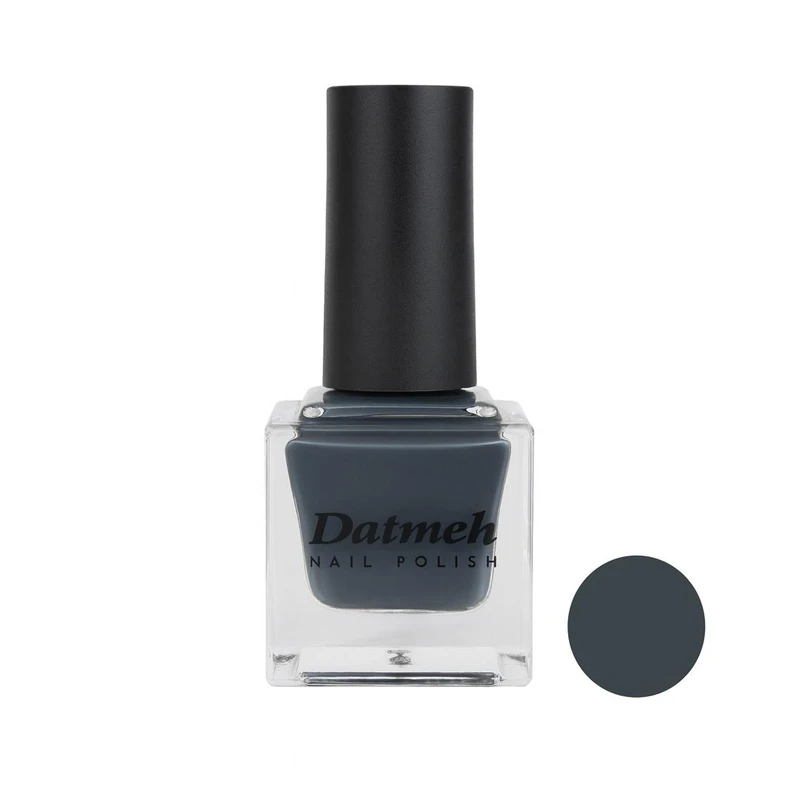 لاک براق ناخن داتمه مدل coco شماره 45 رنگ خاکستری