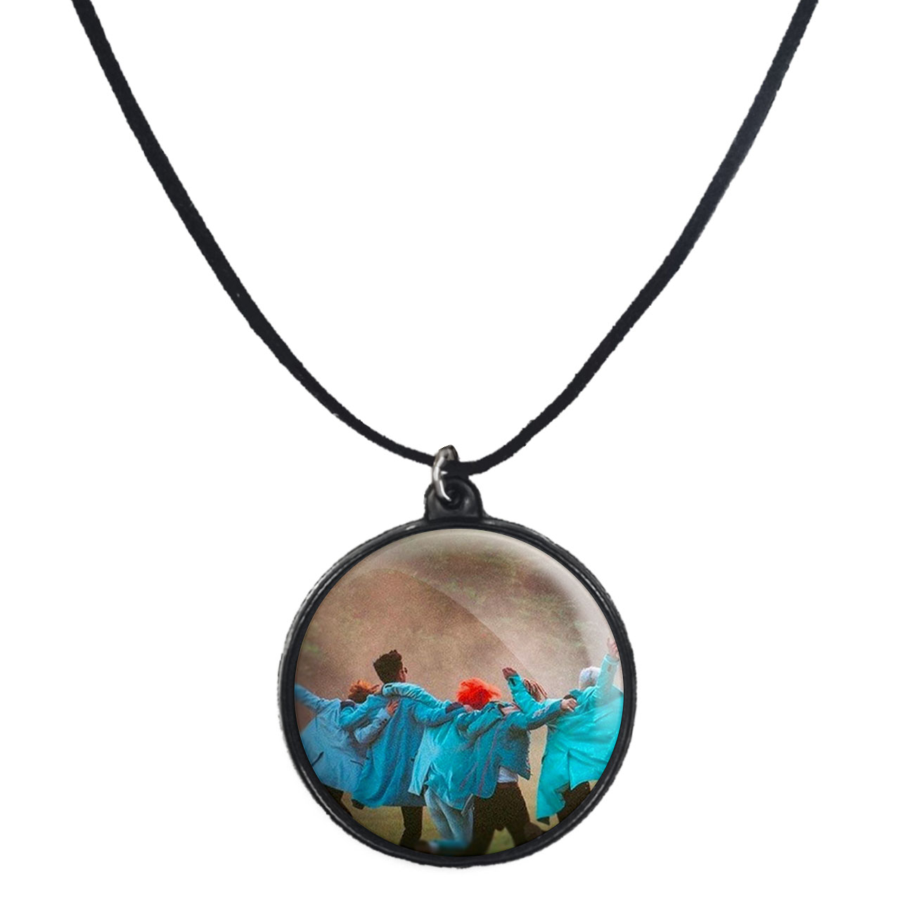 گردنبند پرمانه طرح گروه موسیقی BIG BANG کد pmb.15171 مدل دو طرفه