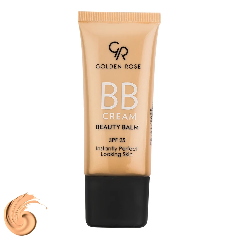 کرم پودر BB مایع SPF 25 گلدن رس مدل Beauty Balm شماره 02 مناسب برای انواع پوست حجم 30 میلی‌لیتر