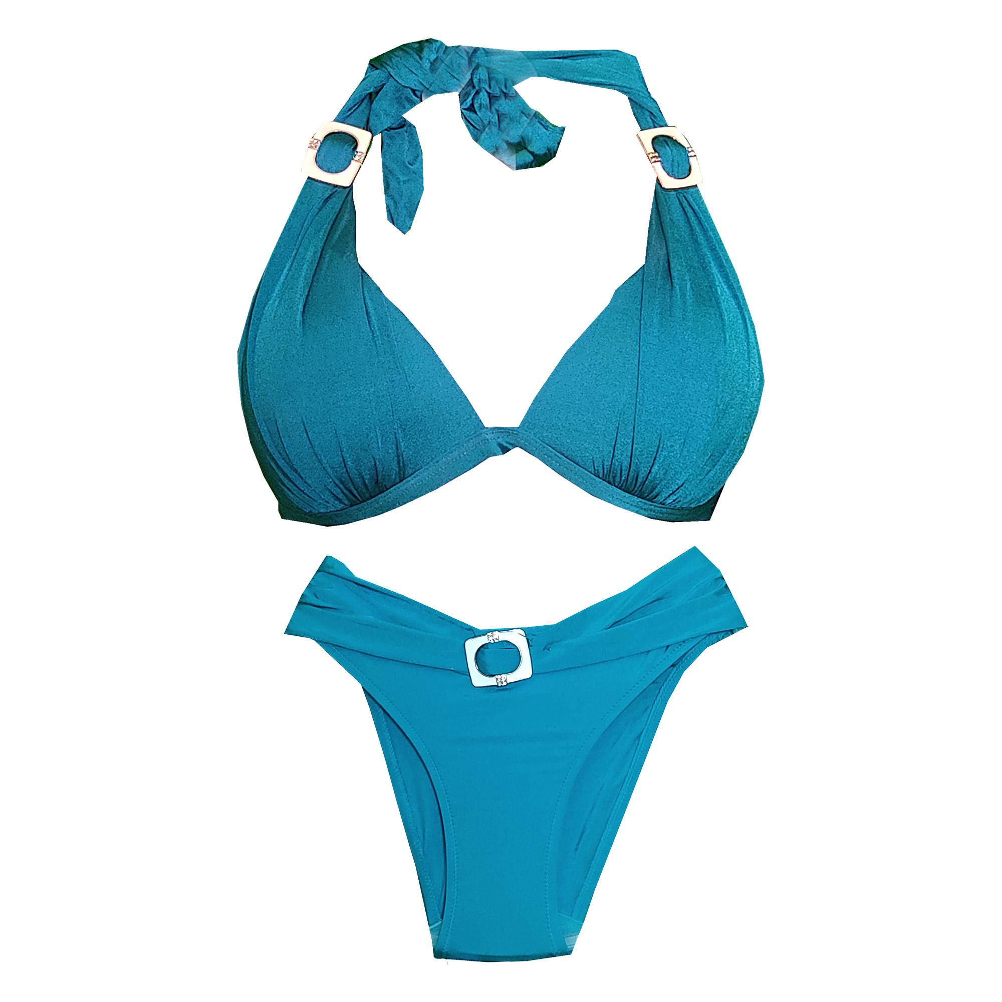 مایو زنانه مدل GH135 رنگ فیروزه ای 