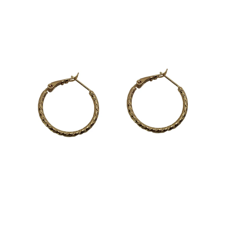 گوشواره زنانه ژوپینگ مدل تراشکاری کد NN05