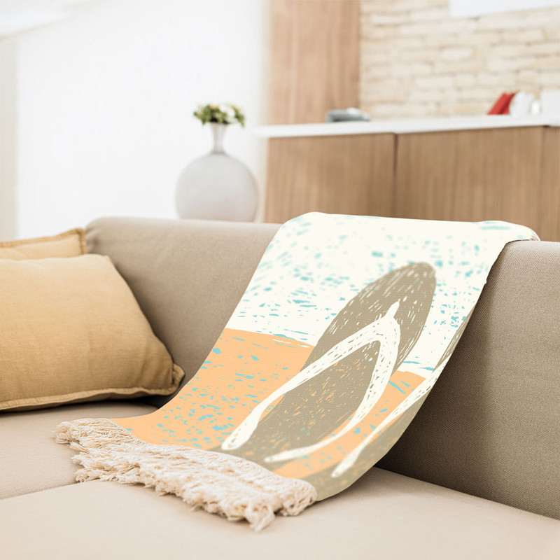 شال مبل مدل فانتزی کد Q2SH1051 سایز 98x180 سانتی متر