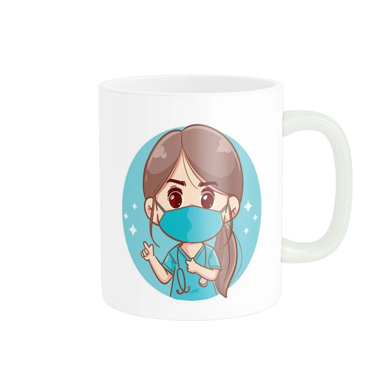 ماگ پادآفرین مدل روز پرستار مبارک کد p1723