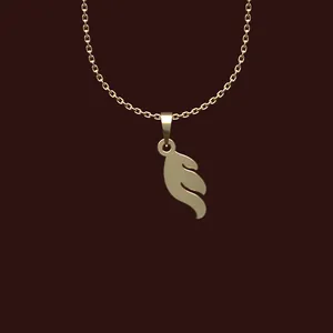 گردنبند طلا 18 عیار زنانه مدوپد مدل هندسی کد X2-1-1206