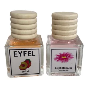 خوشبوکننده هوای خودرو ایفل مدل گل باغچه و هلو کد Flower garden-Peach حجم 10 میلی‌لیتر بسته 2 عددی