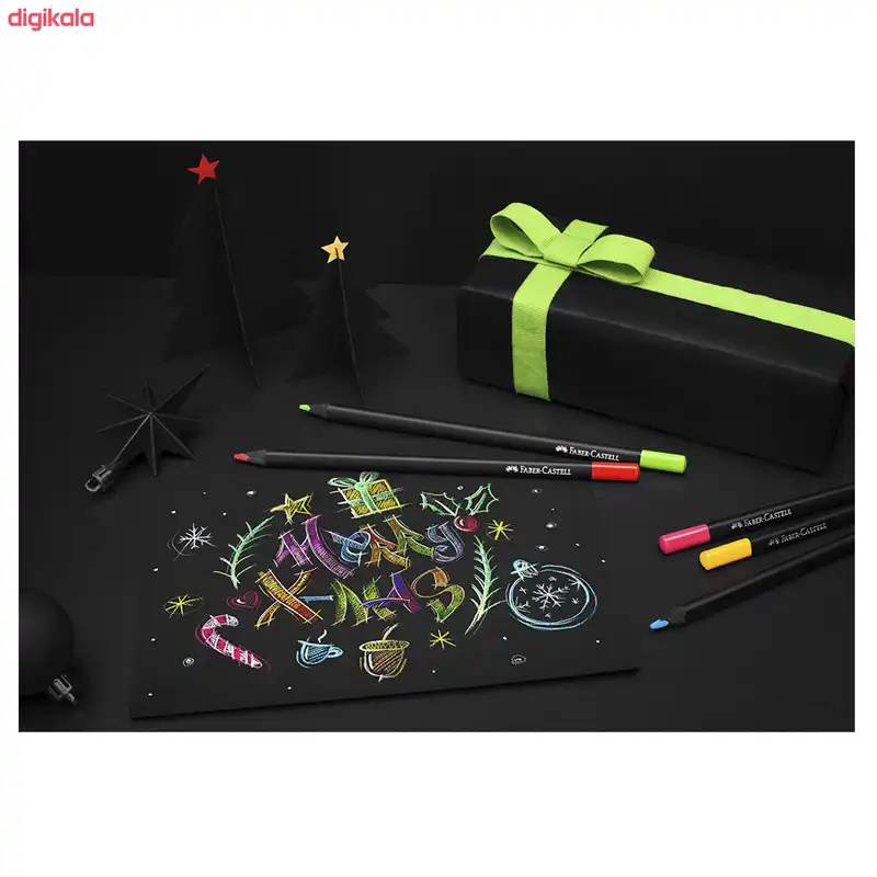 مداد رنگی 24 رنگ فابر کاستل مدل Black Edition