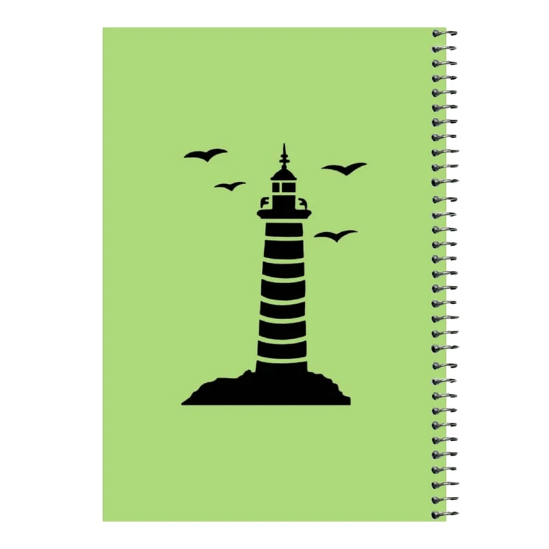 دفتر مشق 80 برگ اس جی مدل فانوس دریایی   