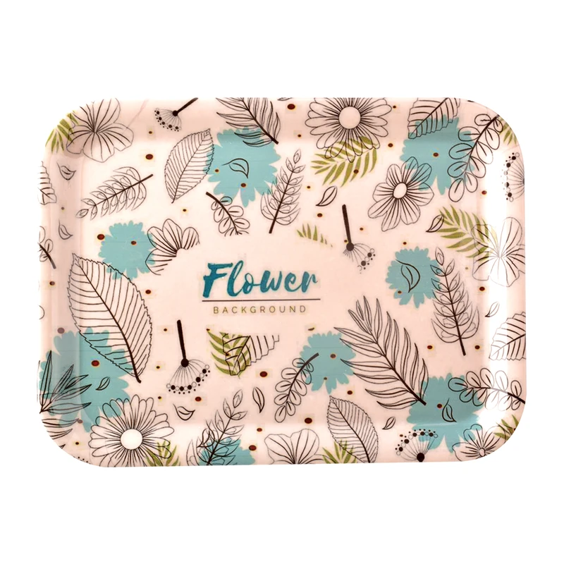 سینی بدون دسته مهروز مدل 7772 flower سایز 29×38 سانتی متر