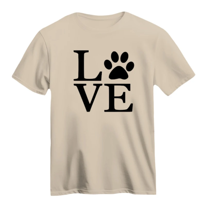 تی شرت آستین کوتاه زنانه مدل لاو رد پا